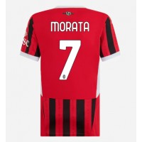 Fotbalové Dres AC Milan Alvaro Morata #7 Dámské Domácí 2024-25 Krátký Rukáv